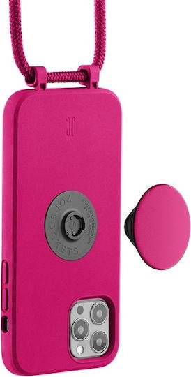Just Elegance Back Cover Silicone / Plastic Pink (iPhone 12 / 12 Pro)