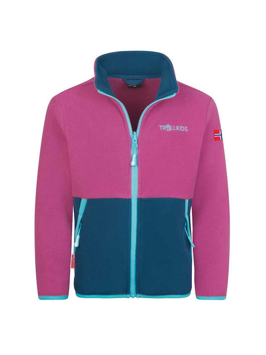 Kids Casual Short Coat with Hood Pink
