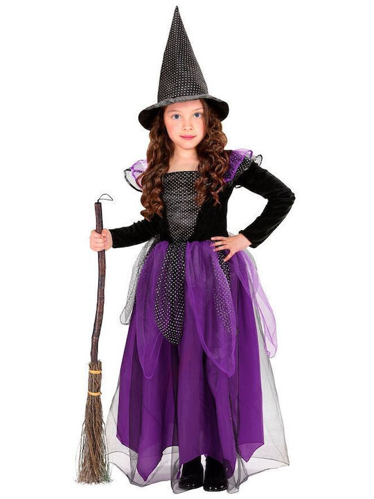 Costum de Carnaval pentru Copii Vrăjitoare de Halloween