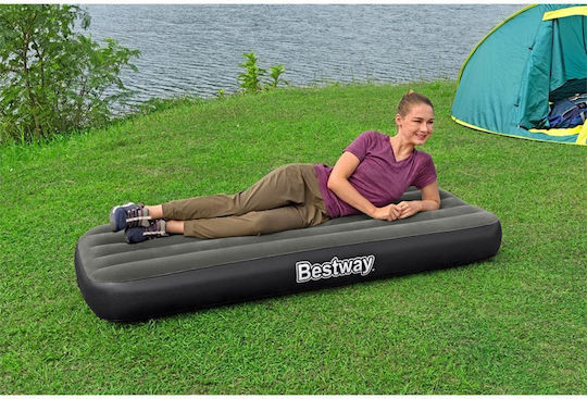 Bestway Saltea Gonflabilă de Camping Single cu Pompă Integrată 185x76x28εκ. Albastru