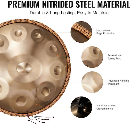 Vevor Handpan 10 Notes in Scale D Minor
