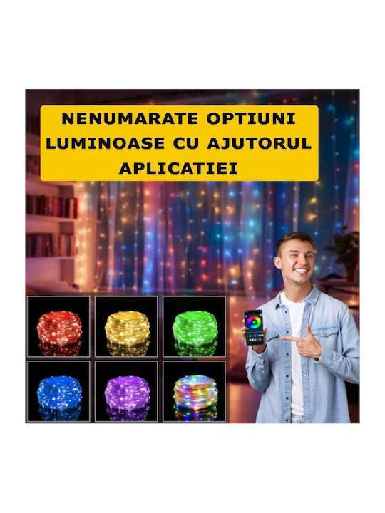 110 Lichterketten LED 10m. Mehrfarbige USB in Zeichenfolge 1Stück