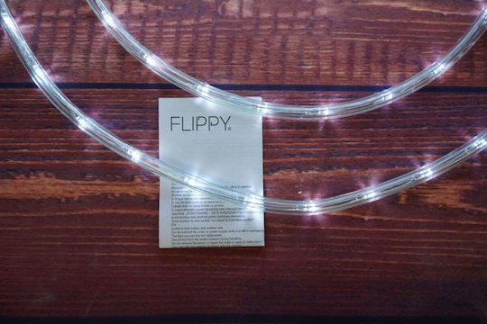 Țeavă luminată 144 Becuri 220V Alb rece 6m IP65