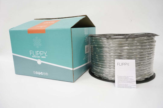 Țeavă luminată 144 Becuri 220V Alb rece 6m IP65