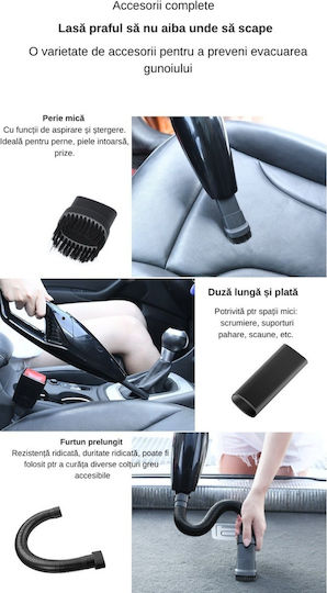 Hepa Aspirator De Mână Pentru Mașini Reîncărcabil 12V 120W