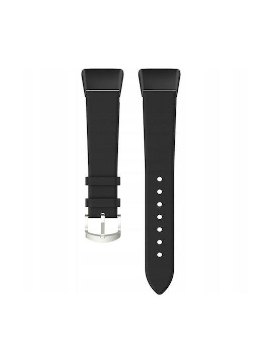 Tech-Protect Λουράκι Δερμάτινο Μαύρο (Honor Band 6)