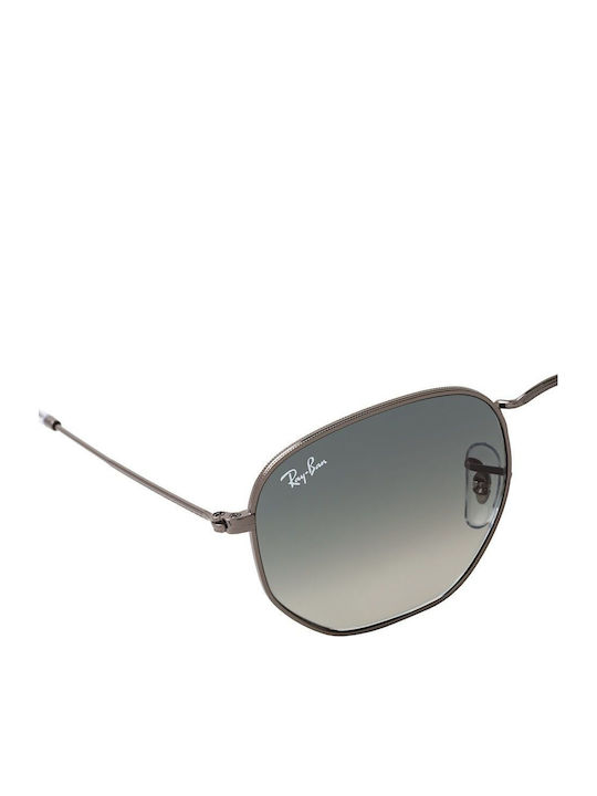 Ray Ban Hexagonal Unisex Sonnenbrille mit Silber Metall Gestell und Gray Verlaufsfarbe Linse RB3548N 004/71