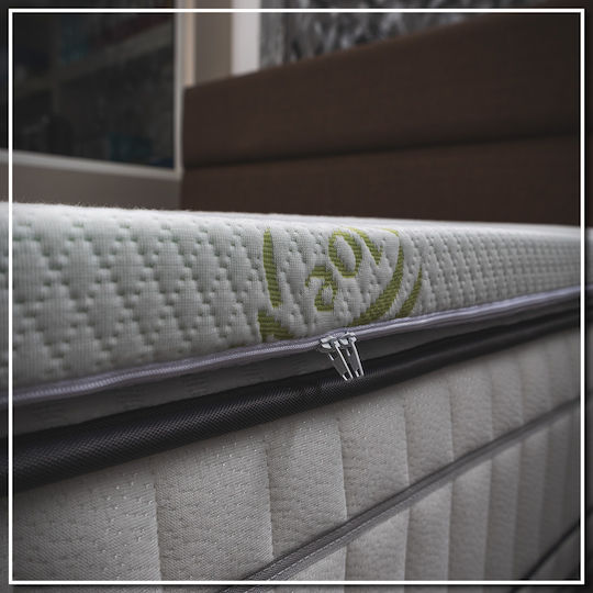 Double Mattress Topper "Aloe Vera" 140x190x4 2etopaloe4-140190