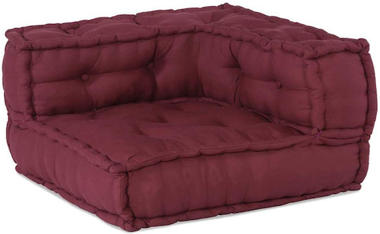 Vidaxl Pouf Modular Vișiniu 70x70x54 Material Roșu