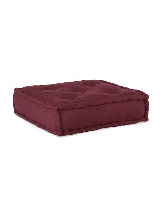 Vidaxl Modular Pouffe Maroon 70x70x54 Ύφασμα Κόκκινο