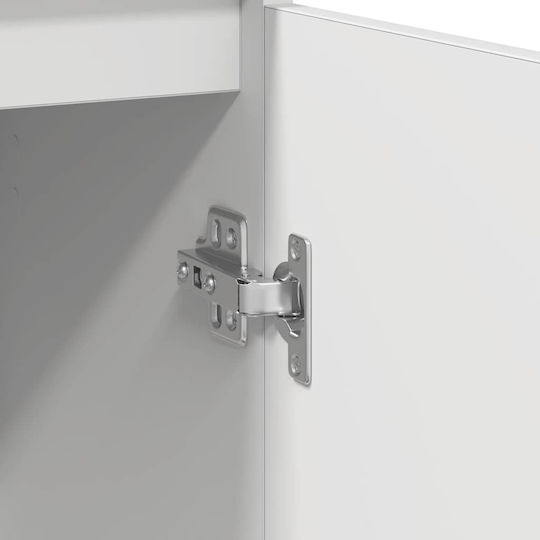 Vidaxl Шкаф за обувки Бял 57x34x76см ПДЧ 1 брой Бял