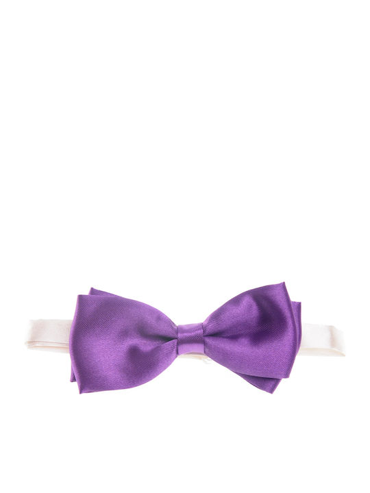 Victoria Kids' Bow Tie Solid Double Satin White
