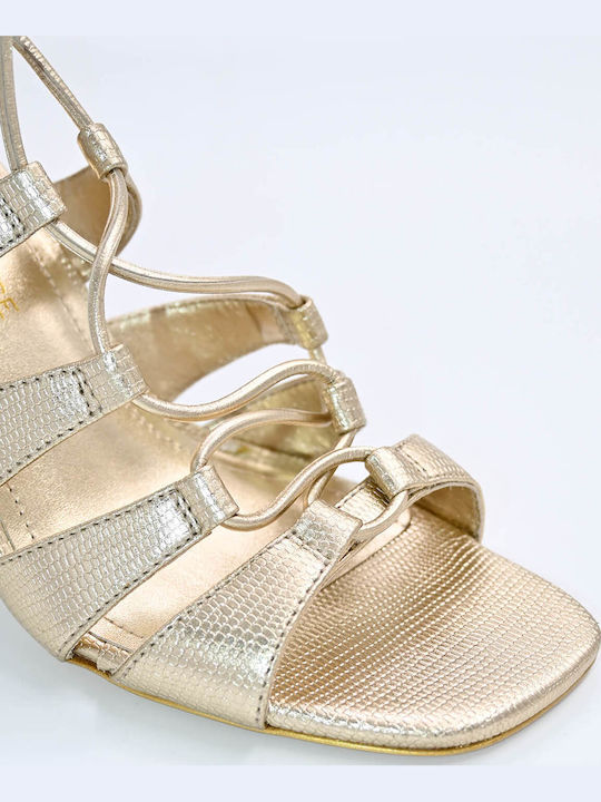 Leather Sandals Gold