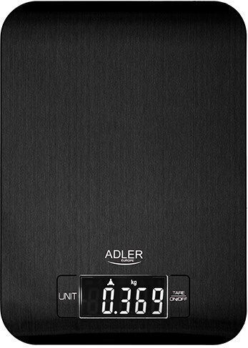Adler Ψηφιακή Ζυγαριά Κουζίνας έως 5kg Μαύρη