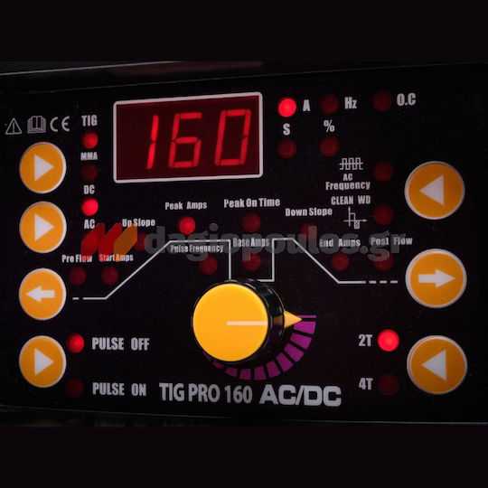 Helix Welding Machine Inverter TIG / MIG with Maximum Welding Current 160A and Duty Cycle 60%