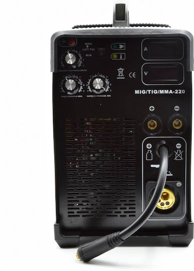 Geko G80096 Welding Machine MIG / TIG / MMA / FCAW with Maximum Welding Current 220A and Duty Cycle 60%