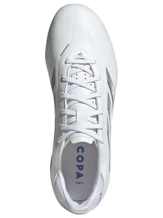 adidas Copa Pure.3 League Ποδοσφαιρικά Παπούτσια με Τάπες FG/MG Λευκά