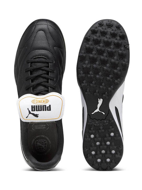 PUMA King Top Ποδοσφαιρικά Παπούτσια με Σχάρα TT Μαύρα