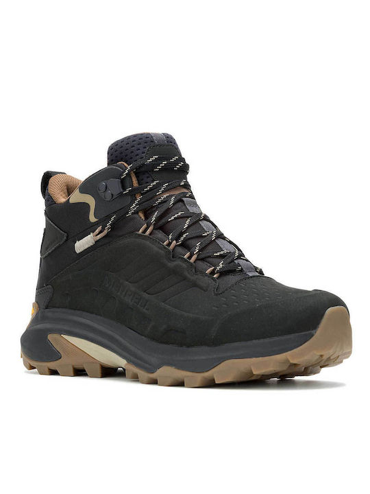 Merrell Moab Speed 2 Ltr Ανδρικά Ορειβατικά Μποτάκια Αδιάβροχα Μαύρα