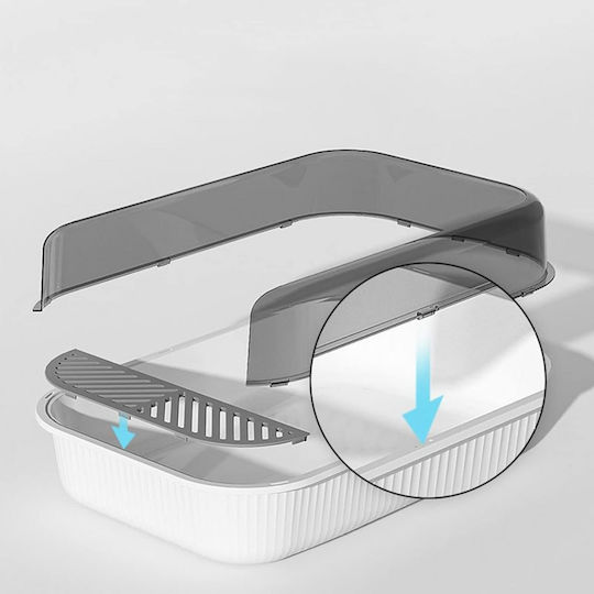 Lecăniță Pentru Pisici Cu Filtru Alb L50,5 x l34,5 x î18,5cm