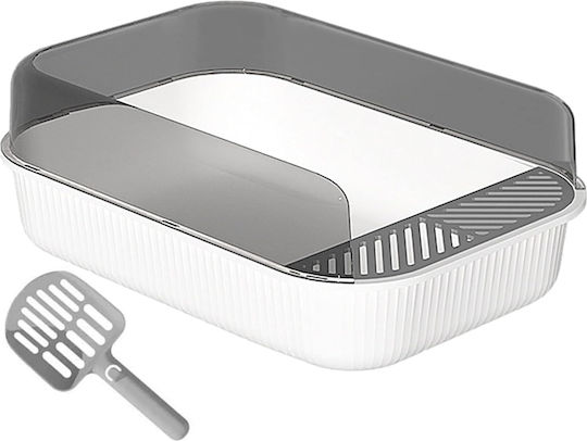 Lecăniță Pentru Pisici Cu Filtru Alb L50,5 x l34,5 x î18,5cm