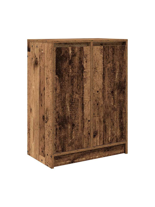 Office Storage Chipboard Cabinet Coffee L57xW34xH76cm