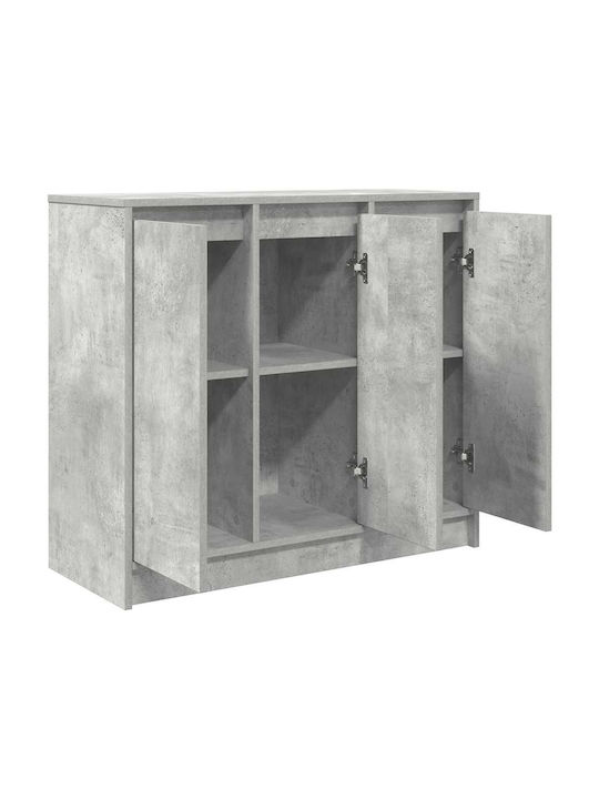 Ντουλάπι Γραφείου Ξύλινο Γκρι 85x34x76cm