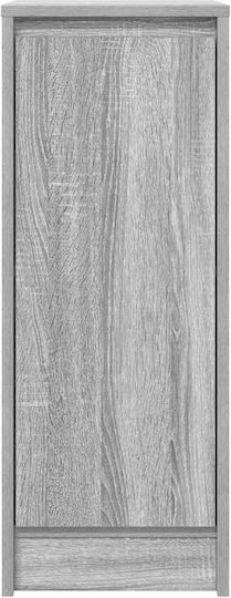 Дървен Офисен Шкаф Сив Сонома 29.5x34x76см