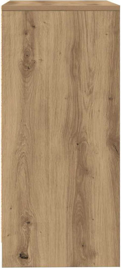 Дървен Кафяв Офисен Шкаф 57x34x76см
