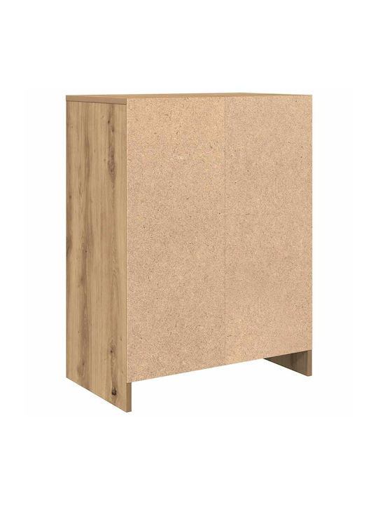 Office Storage Chipboard Cabinet Coffee L57xW34xH76cm