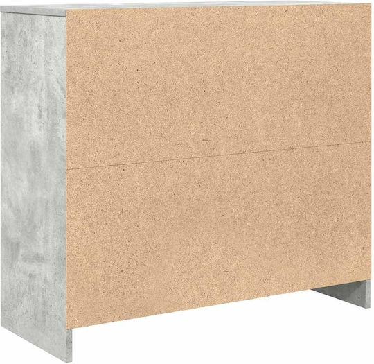 Cabinet De Birou Din Lemn Gri 85x34x76cm