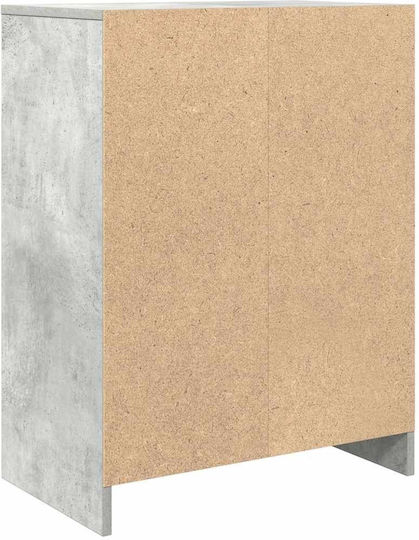 Ντουλάπι Γραφείου Ξύλινο Γκρι 57x34x76cm