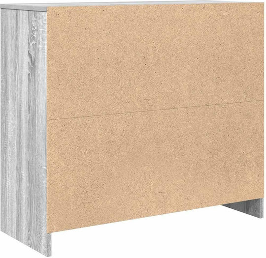 Büroaufbewahrungsschublade Holzgrau Sonoma 85x34x76cm