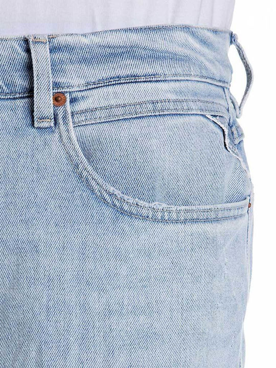 Sandot Men's Jeans Pants Elastic Light Blue