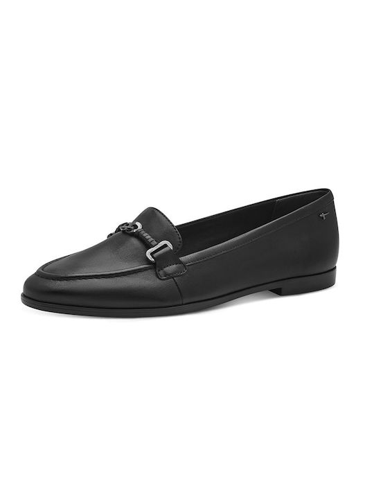 Tamaris Leather Women's Moccasins in Black Color