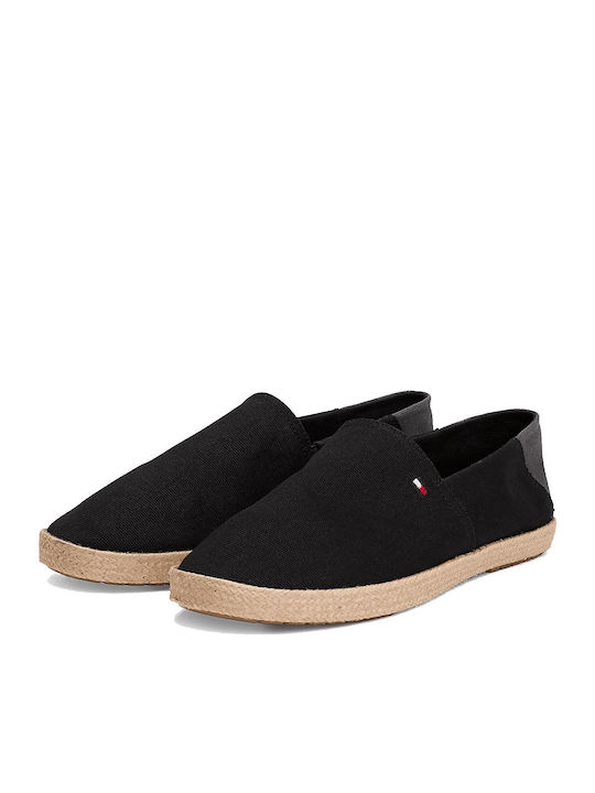 Stoff Herren Espadrilles in Schwarz Farbe