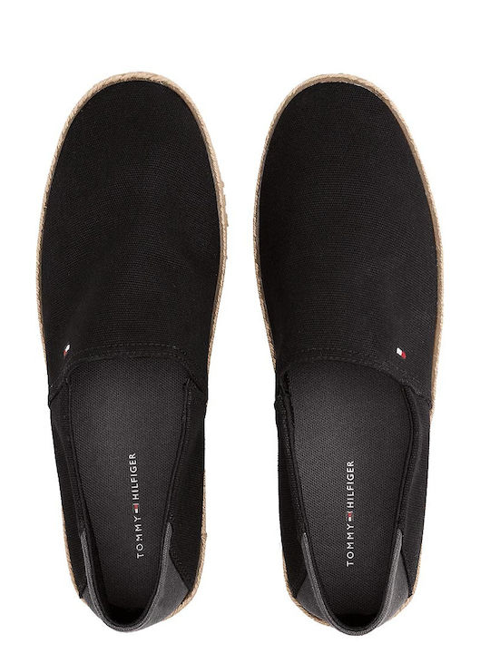 Stoff Herren Espadrilles in Schwarz Farbe