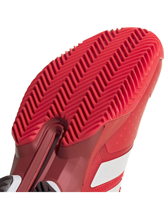 adidas Adizero Ubersonic 5 Men's Tennis Shoes for Clay Courts Red