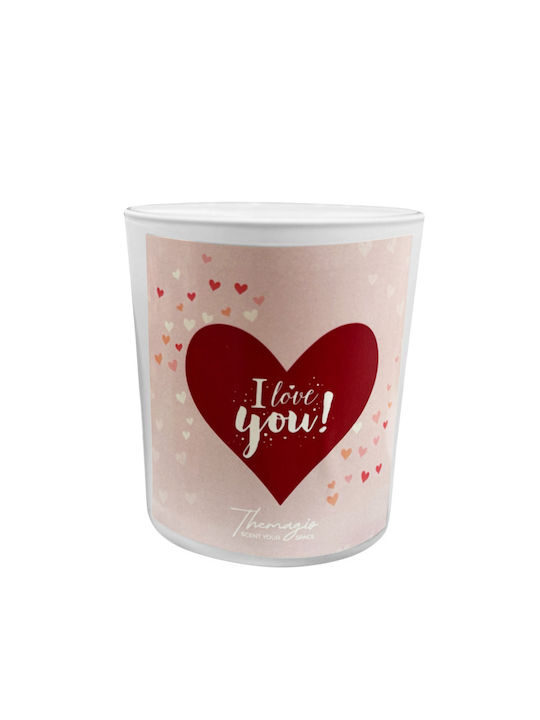 Lumânare parfumată din soia Themagio I Love You 200g Pudră de bebeluș
