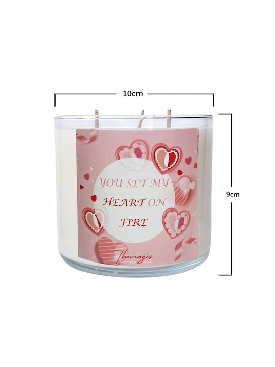 Lumânare parfumată din soia Themagio 500g Valentine's Pure Musk