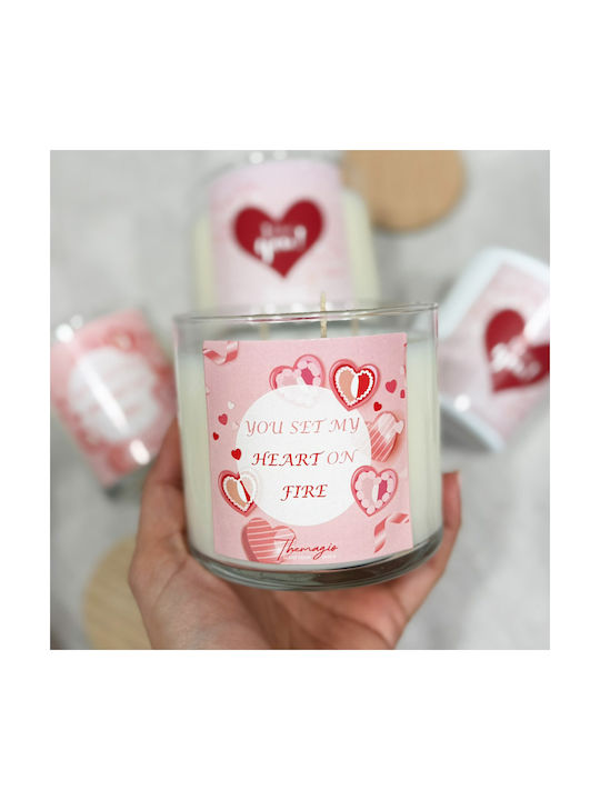 Lumânare parfumată din soia Themagio 500g Valentine's Baby Powder