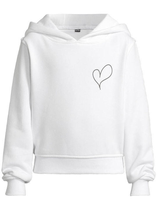 Set Hanorace Copii cu Glugă și Buzunare White, Pink
