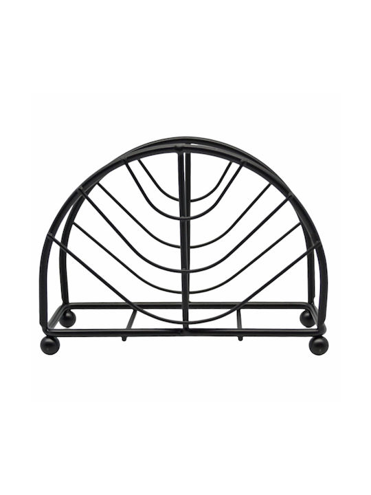 Ankor Metallic Napkin Holder Black 13.5x5x10.5cm 841462