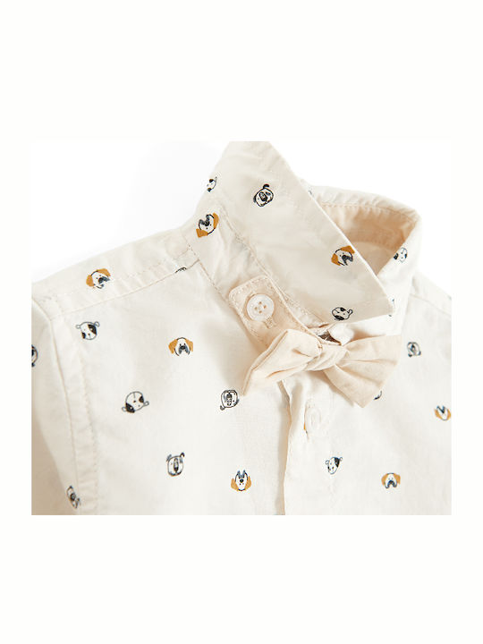 Cool Club Baby Bodysuit Set Long-Sleeved with Pants Ecru 2pcs