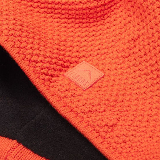 Pom Pom Beanie Unisex Beanie Gestrickt in Orange Farbe