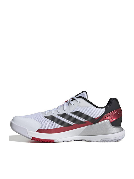 adidas Crazyquick Ανδρικά Παπούτσια Padel Λευκά