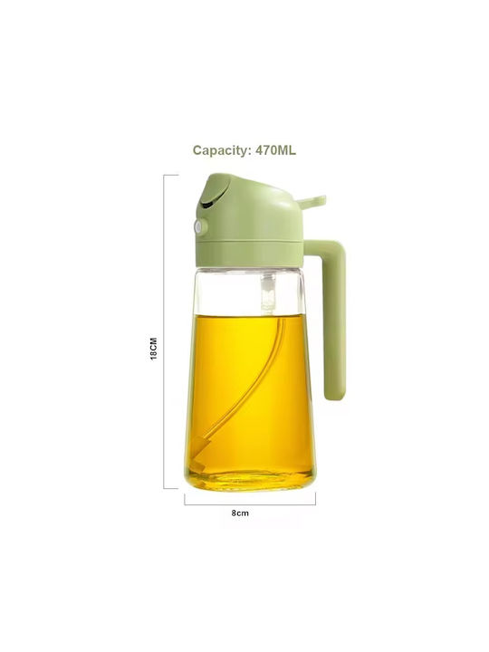 Δοχείο Λαδιού Γυάλινο με Ροή 500ml