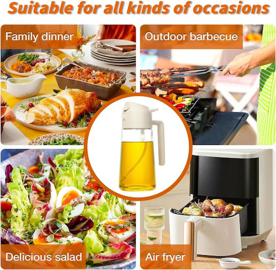 Ölkanne Glas mit Ausgießer 500ml