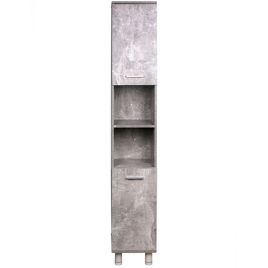 Shally Dogan Badezimmersäule Boden H30xB30xH179cm Gray