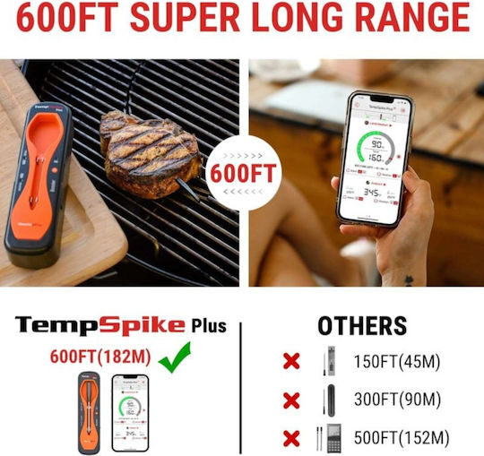 Thermo Pro Wireless Търговия Термометър за храна Готвене с игла и Bluetooth